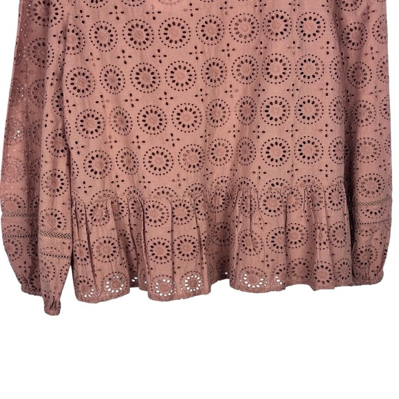 BARBOUR CHERBURY MAPLE EYELET LACE 100% COTTON BLOUSE TOP - Picture 9 of 16